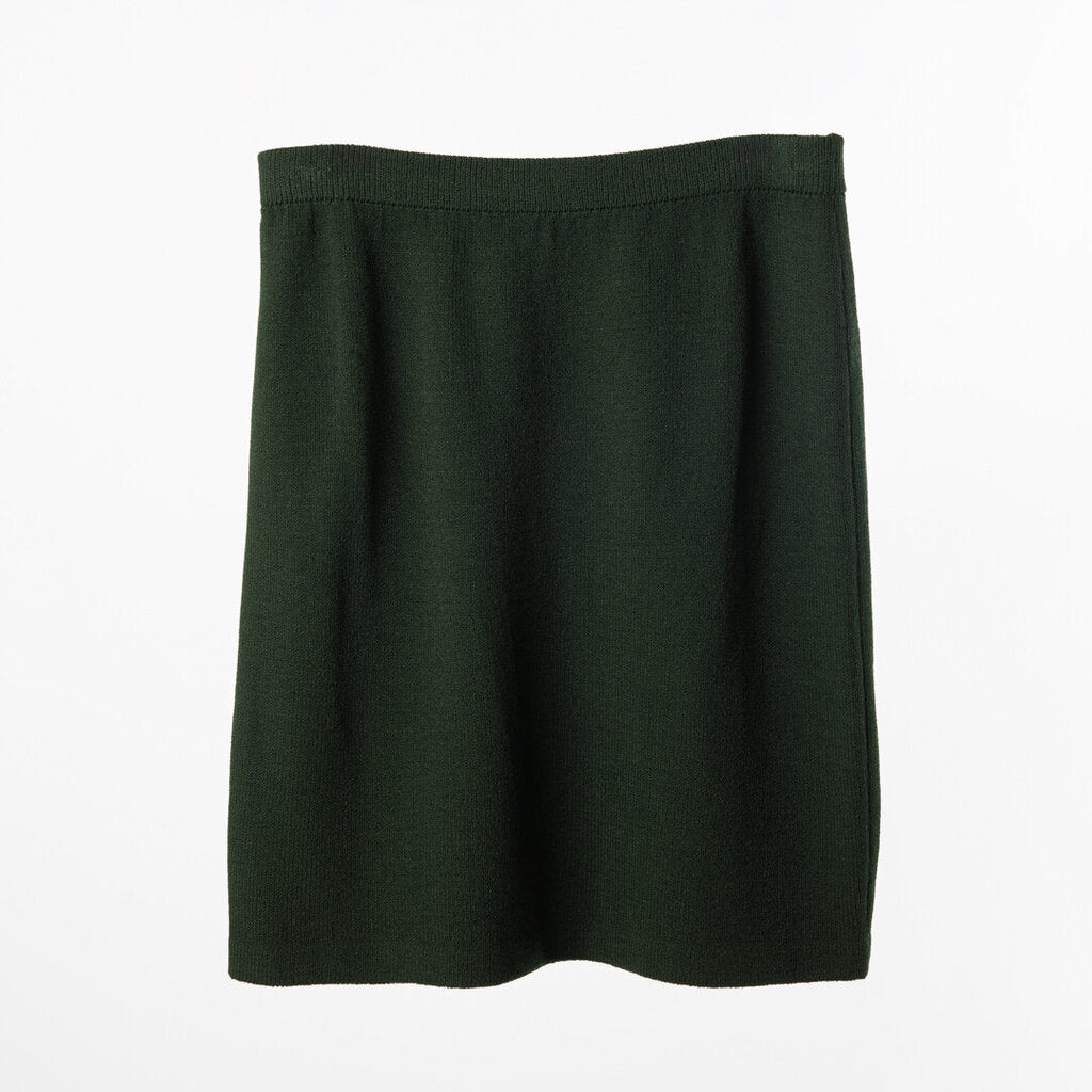 St. John Dark Green Knit Pencil Skirt