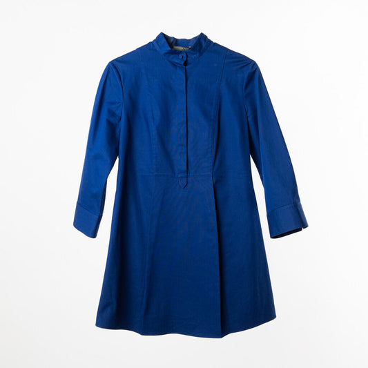 Alexander McQueen Cobalt Cotton Tunic