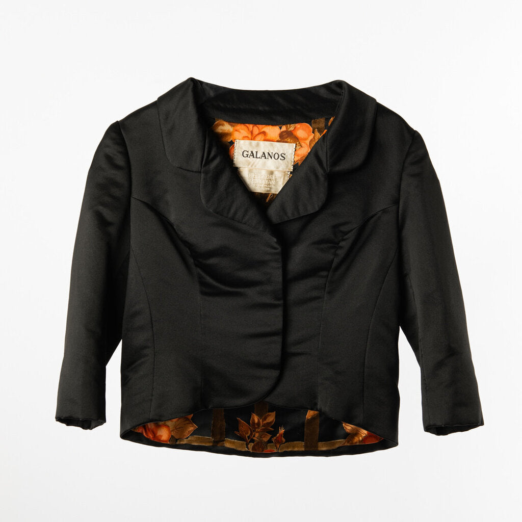 James Galanos Couture Silk Cropped Jacket (1961)