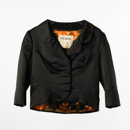 James Galanos Couture Silk Cropped Jacket (1961)