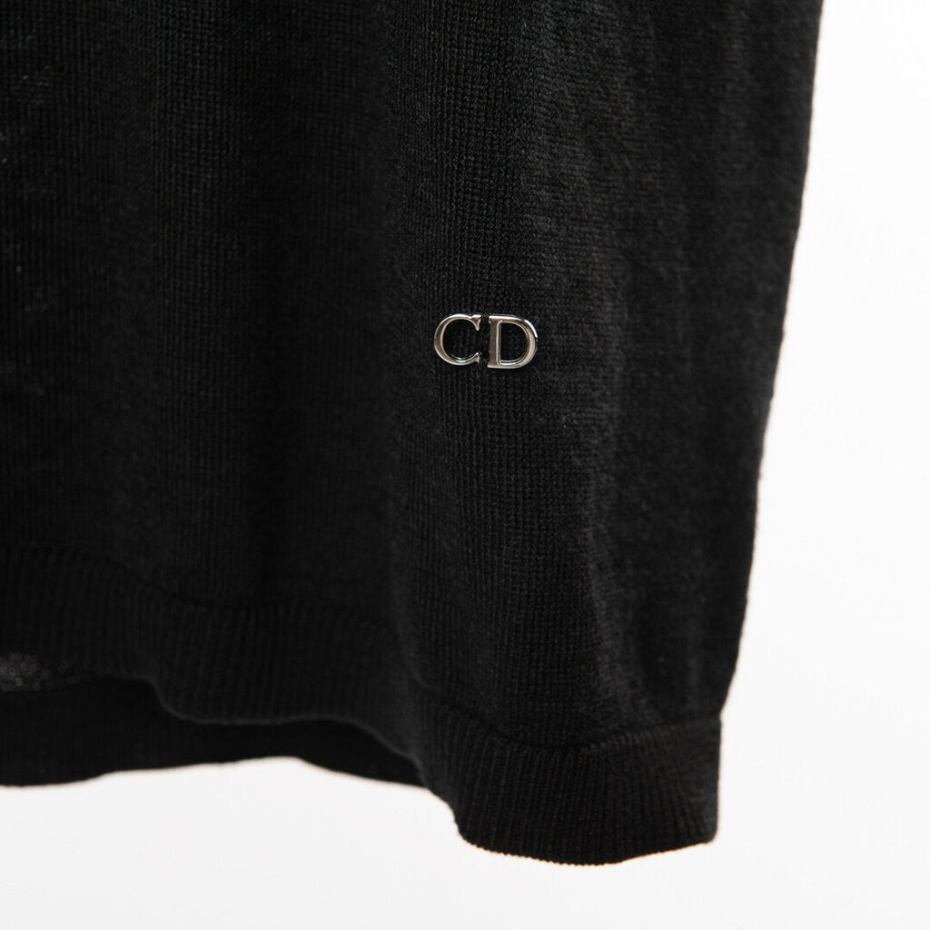 Dior Black Wool/Silk Turtleneck Dress
