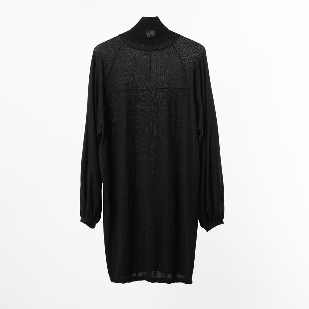 Dior Black Wool/Silk Turtleneck Dress