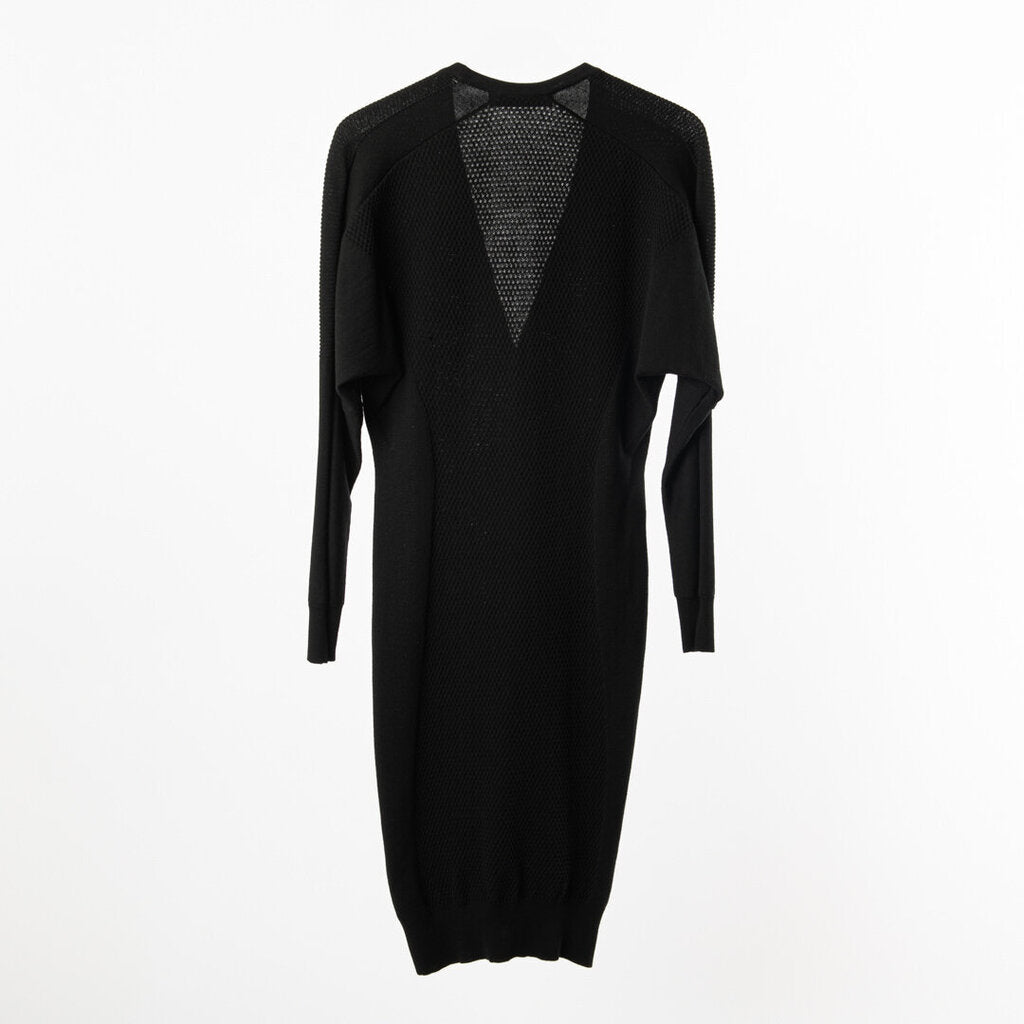 Versace Black Wool Sweater Dress