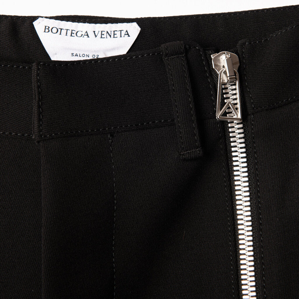 Bottega Wool Blend Zip-Front Moto Pant