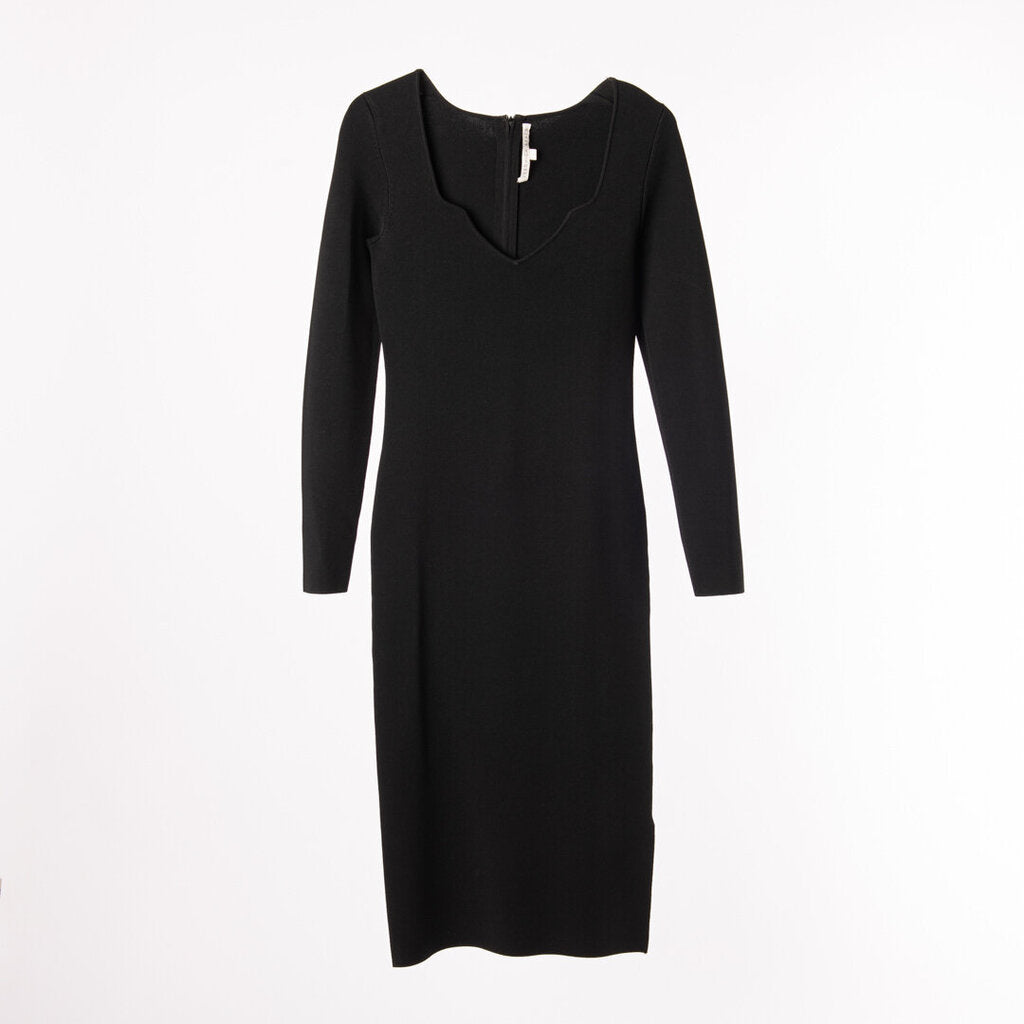Veronica Beard Black Viscose Maxi Dress