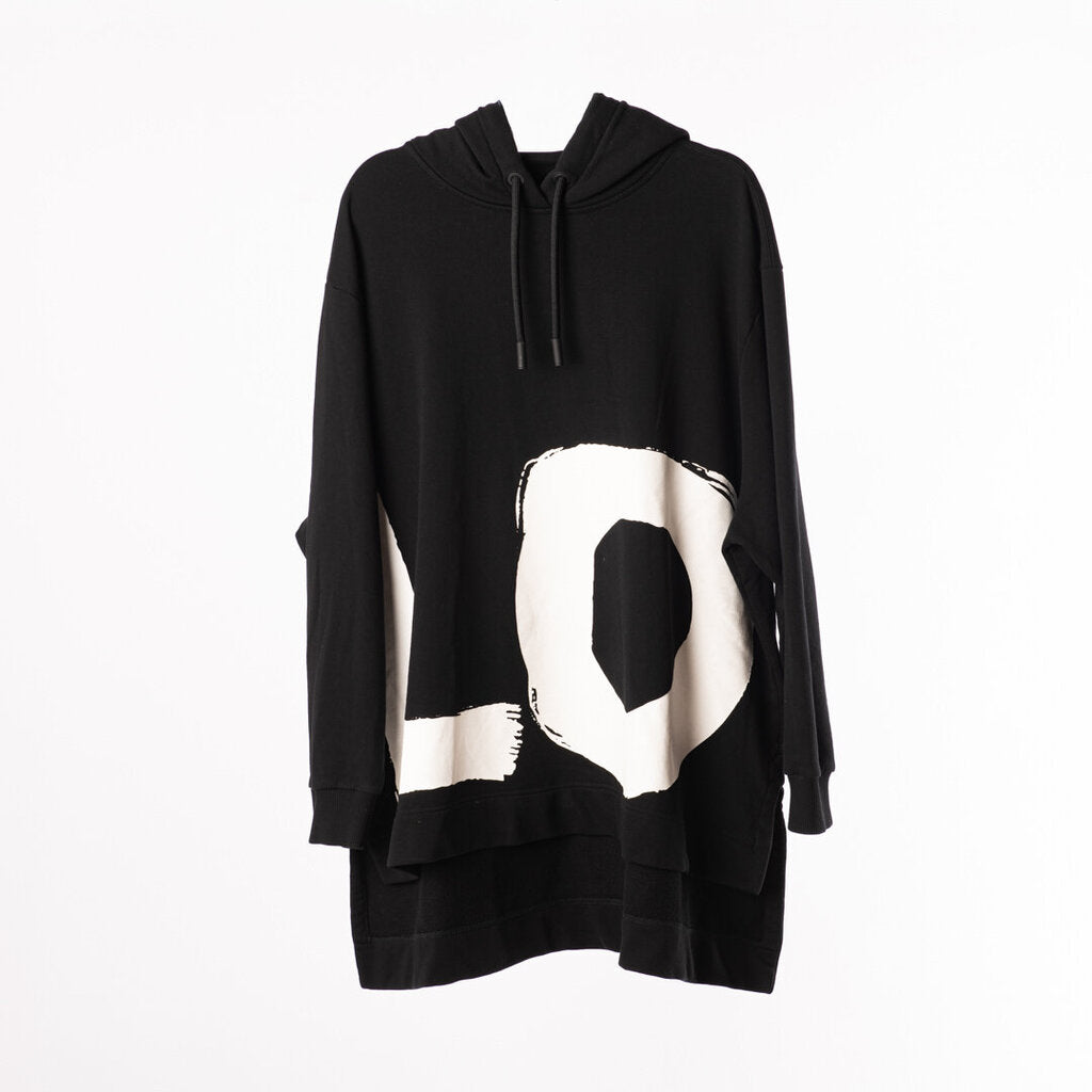 Burberry B&W Cotton Oversized Sweatshirt Dress