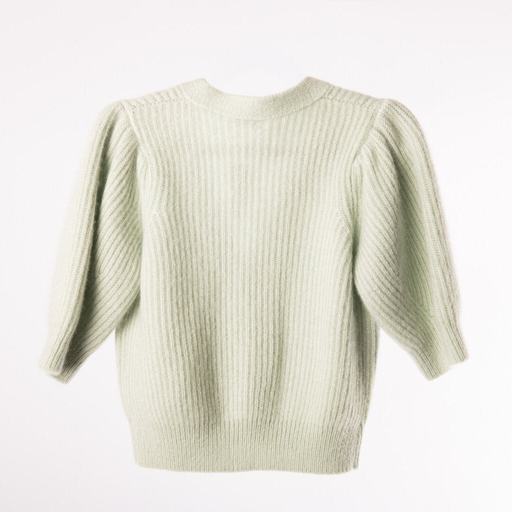 Celine Green Mohair Blend Cardigan