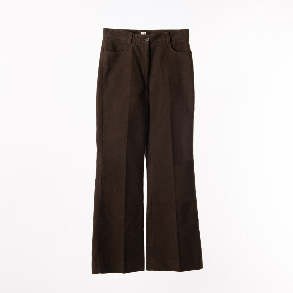 Toteme Brown Cotton Trousers