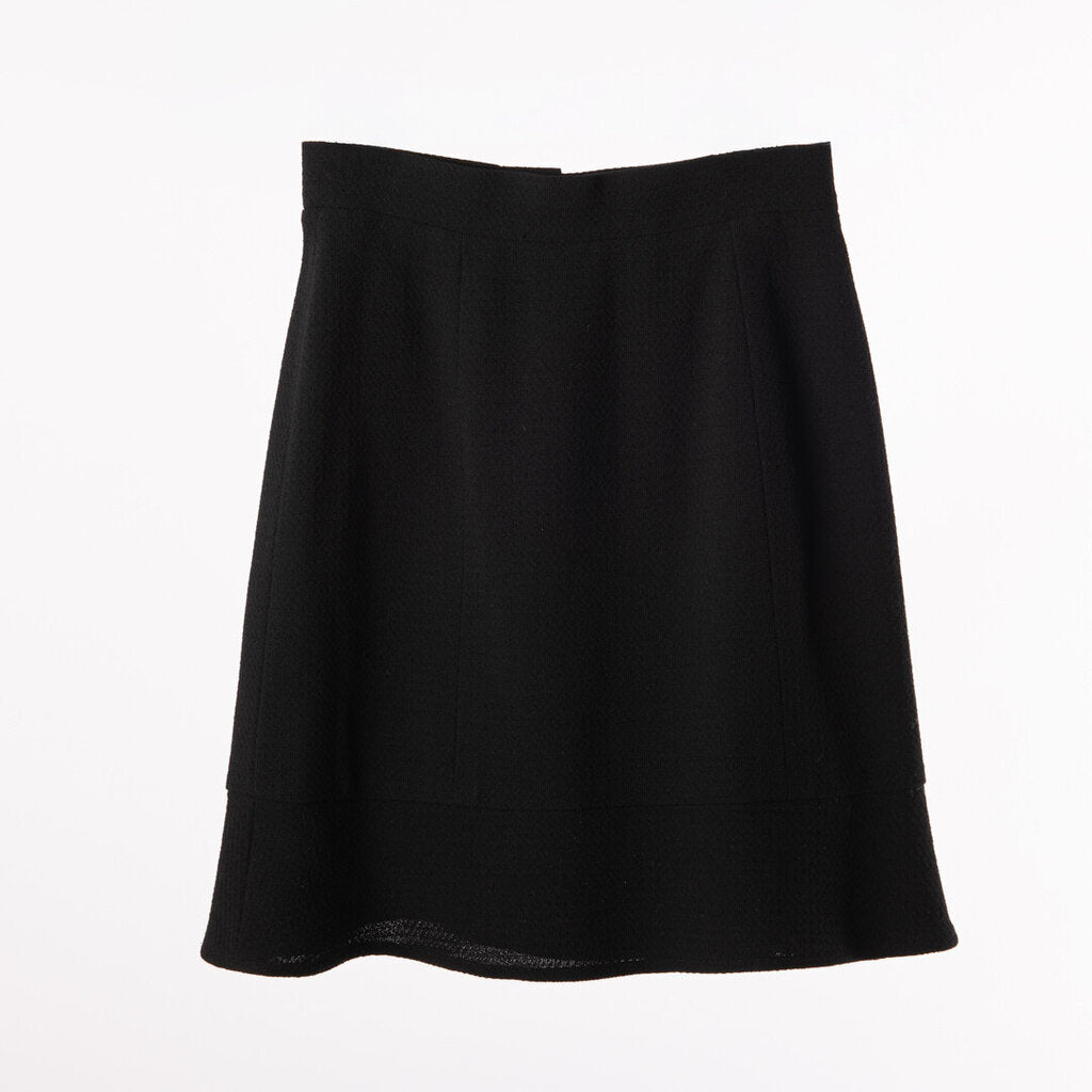 Chanel Black Wool Mini Skirt