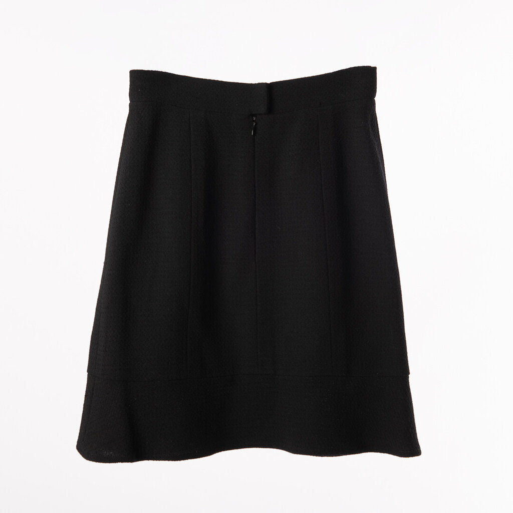 Chanel Black Wool Mini Skirt