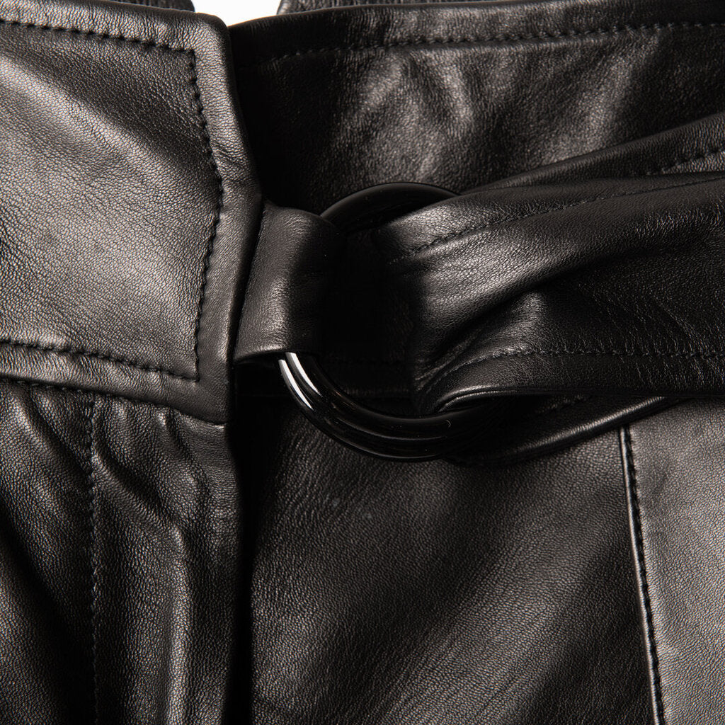 Petar Petrov Black Lamb Leathet With Belt