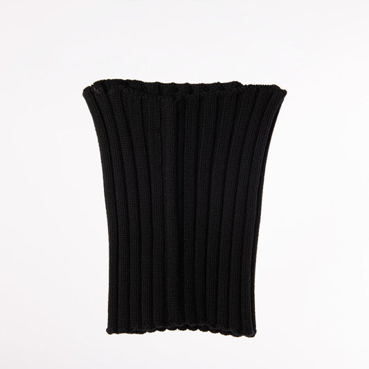 D&G Black Wool Rib Knit Tube Top