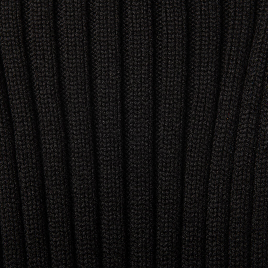 D&G Black Wool Rib Knit Tube Top
