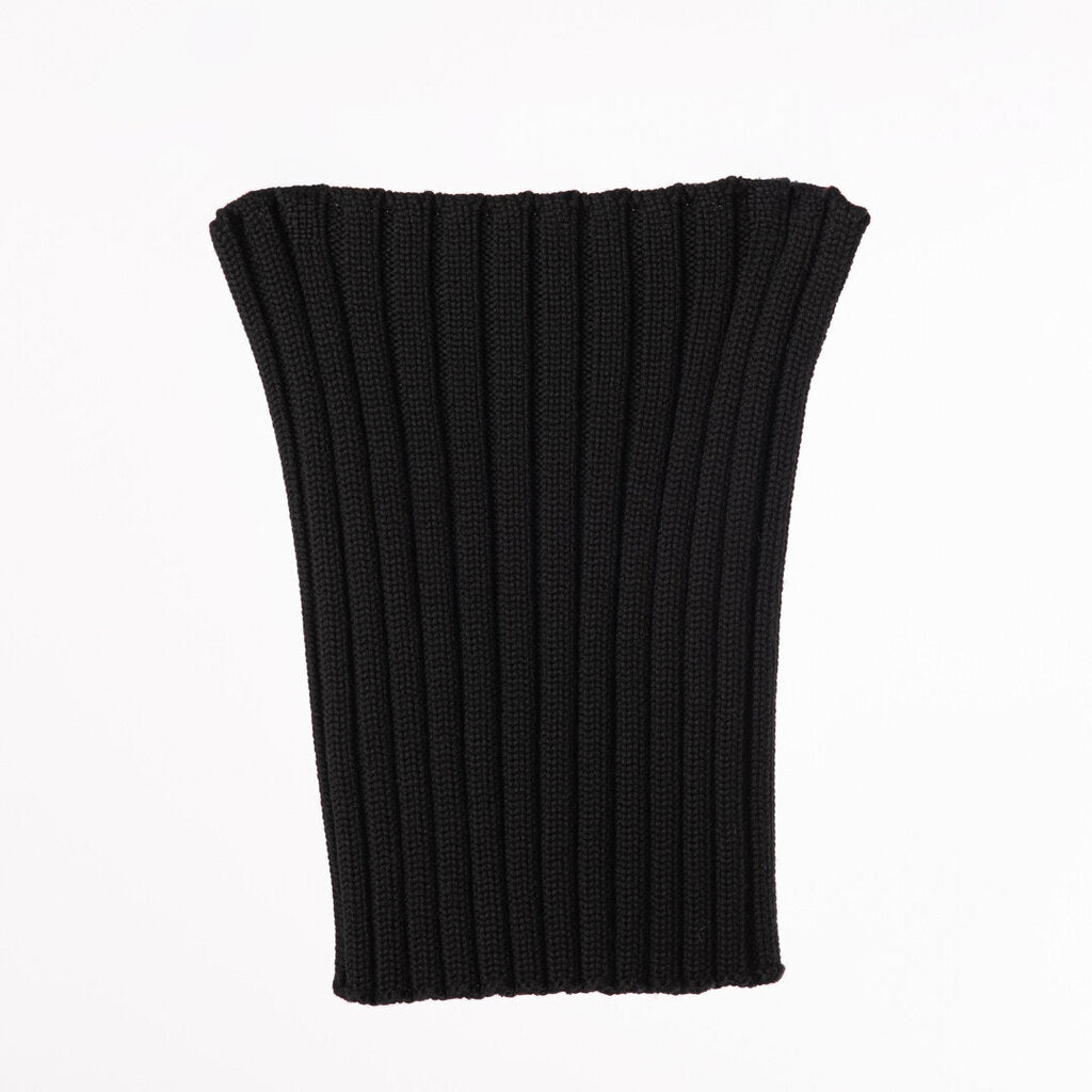 D&G Black Wool Rib Knit Tube Top