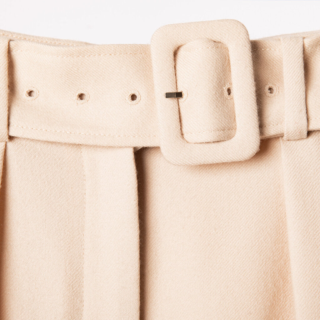 Brandon Maxwell Beige Wool Blazer & Pant Set