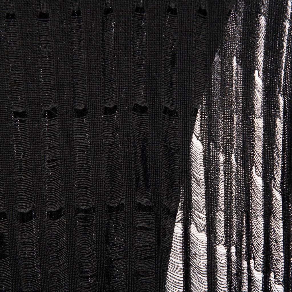 Fendi Black Button Collar Overlay Dress