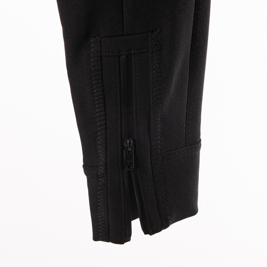 Prada Black Poly Belted Trousers