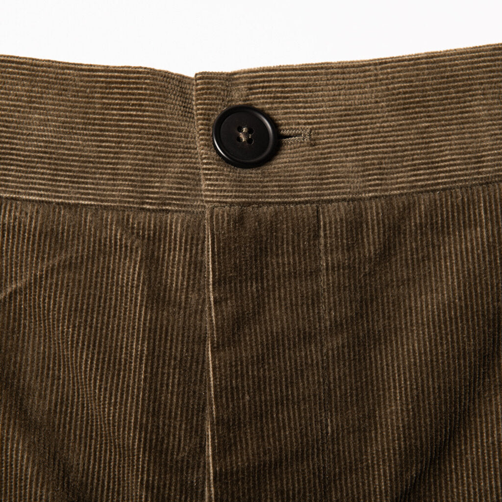 Cristaseya Olive Green Corduroy Blazer & Pant Set
