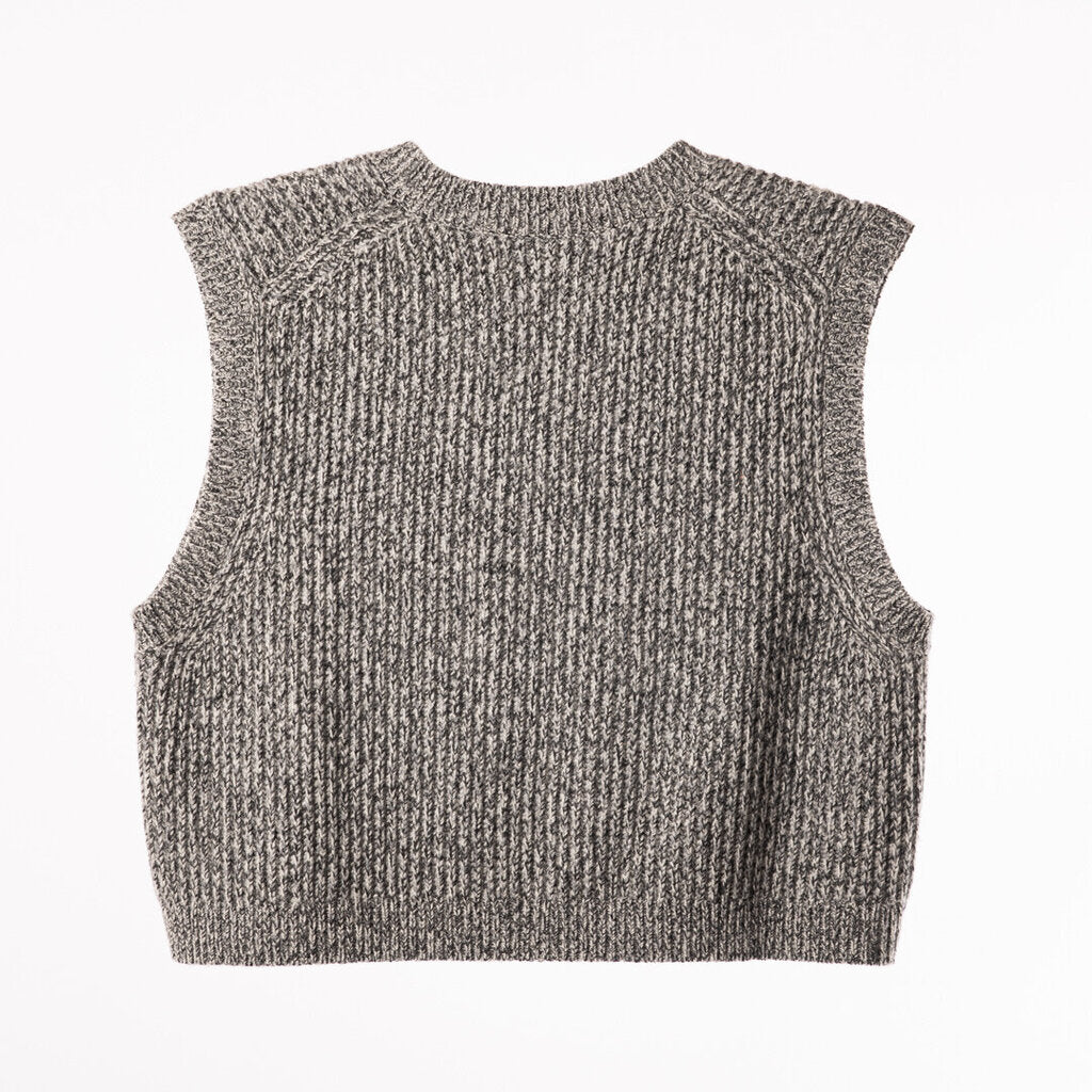 TWP B&W Knit Crop Vest