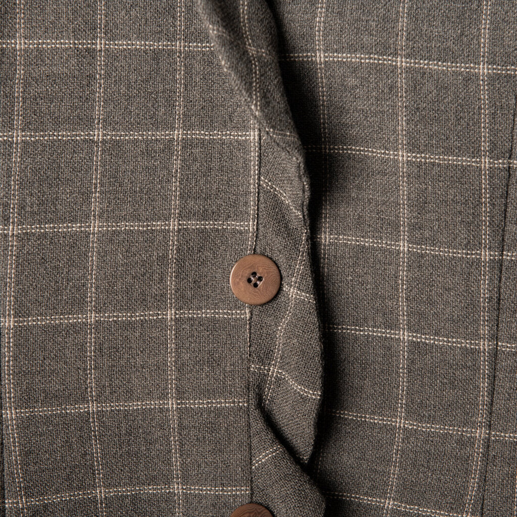 Armani Wool Blend Checkered Blazer