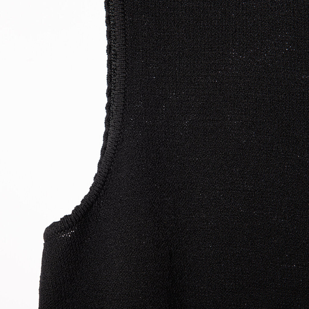 St. John Black Knit Sleevless Tank Top
