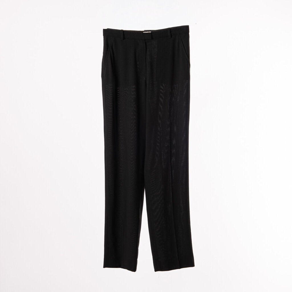 Armani Black Wool Blend Pant
