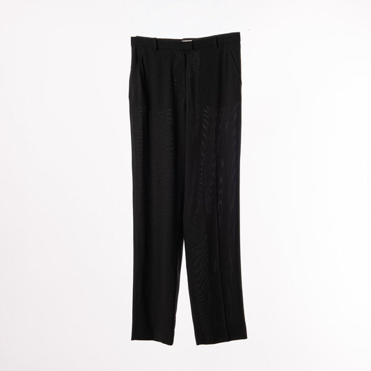Armani Black Wool Blend Pant