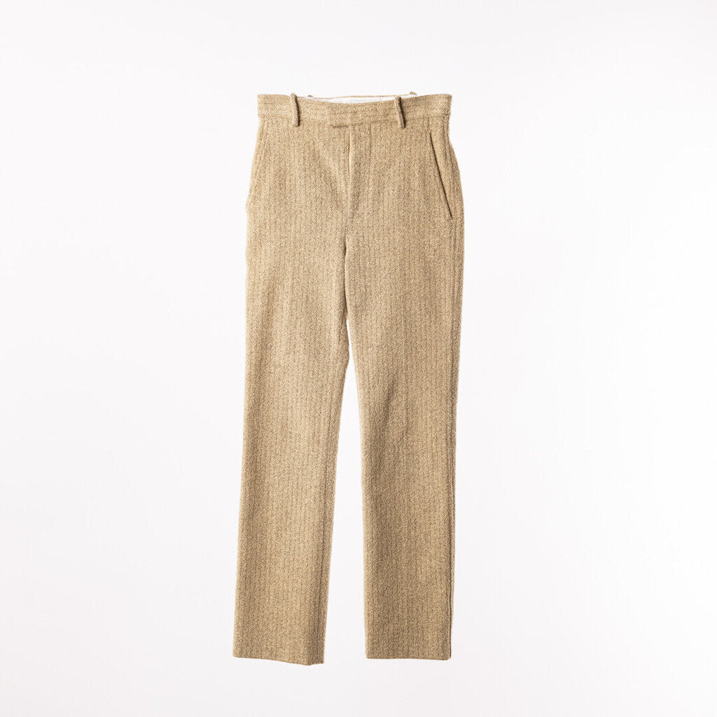 Bottega Tan Herringbone Pants