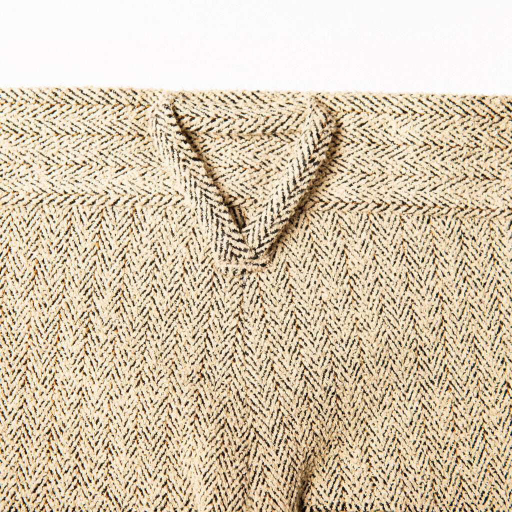 Bottega Tan Herringbone Pants