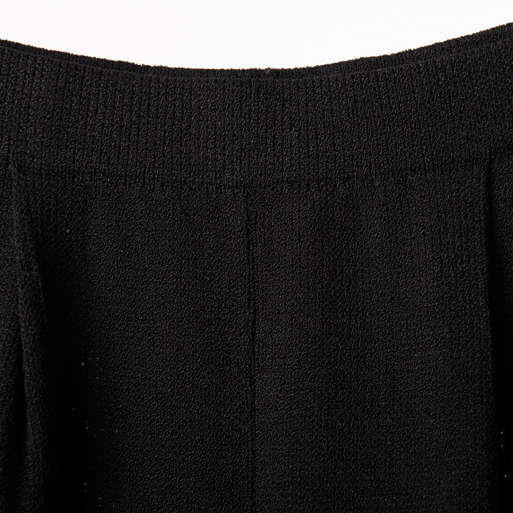 St. John Black Knit Tapered Pants