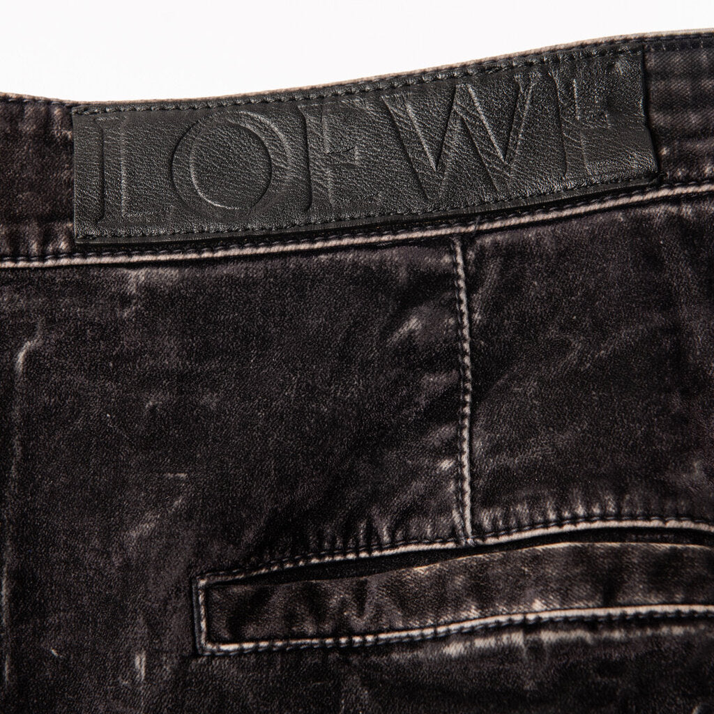 Loewe Black Wash Distressed With White