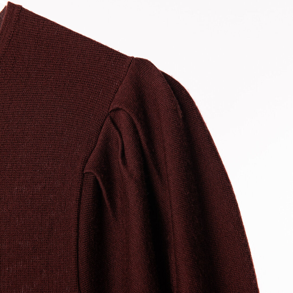 Gabriela Hearst Maroon Sweater Maxi