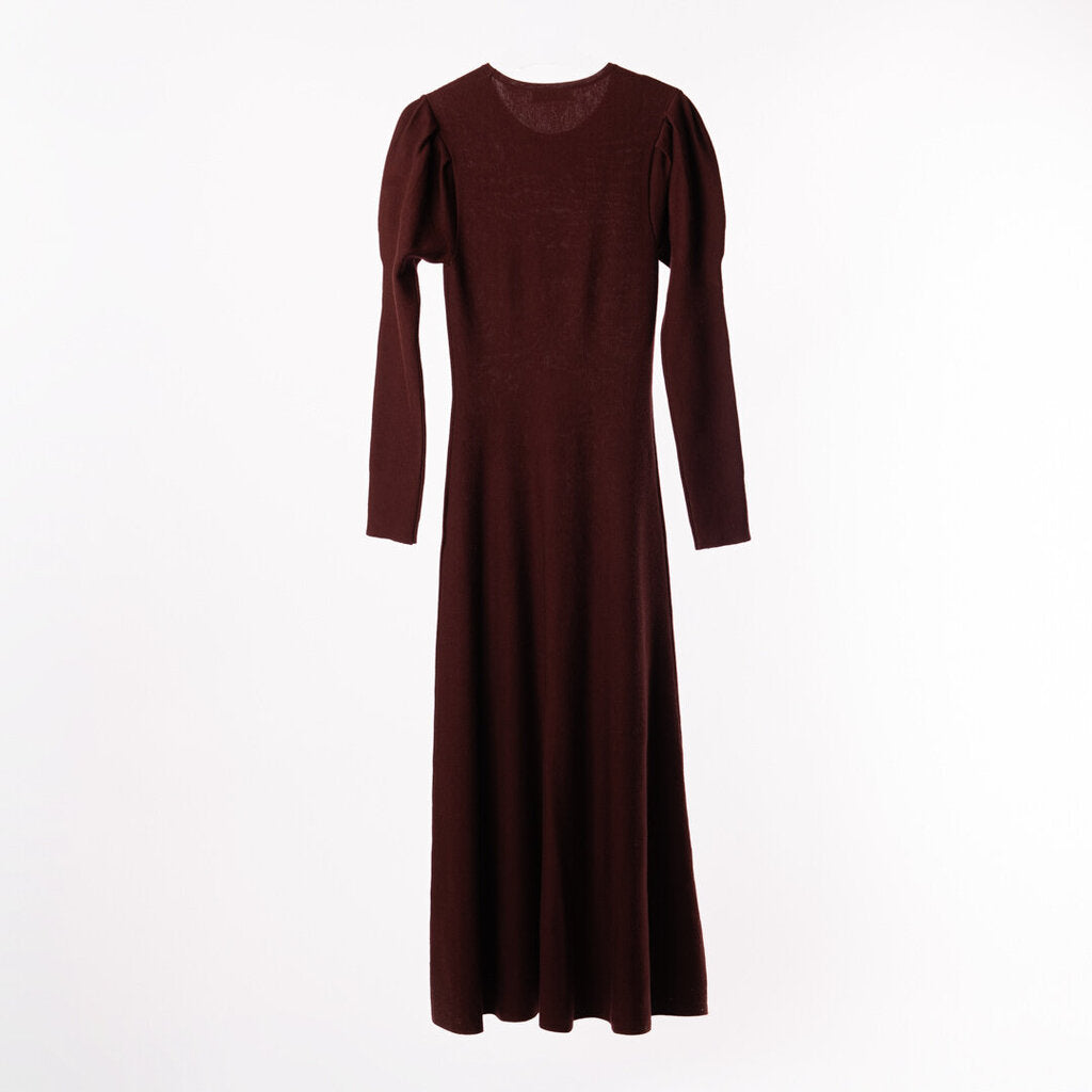 Gabriela Hearst Maroon Sweater Maxi