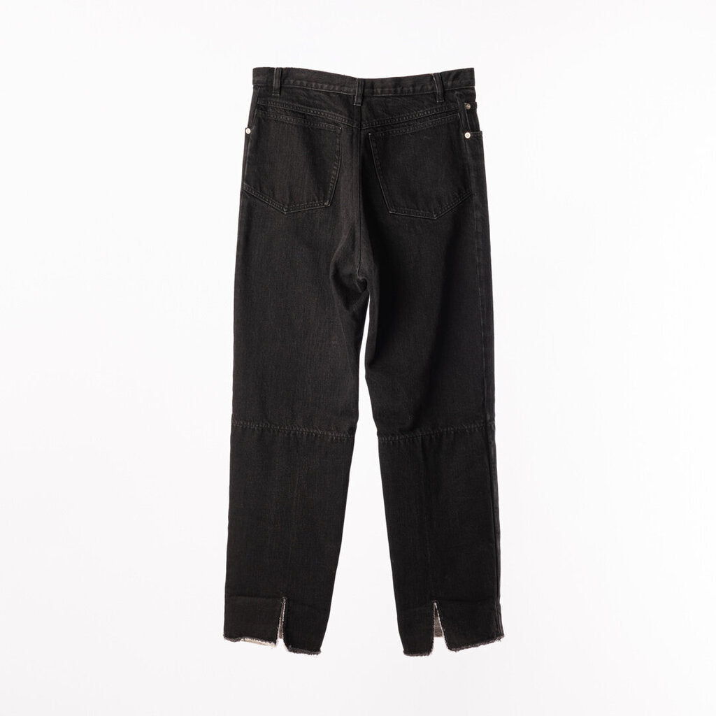 Celine Washed Black Straight Leg Jeans