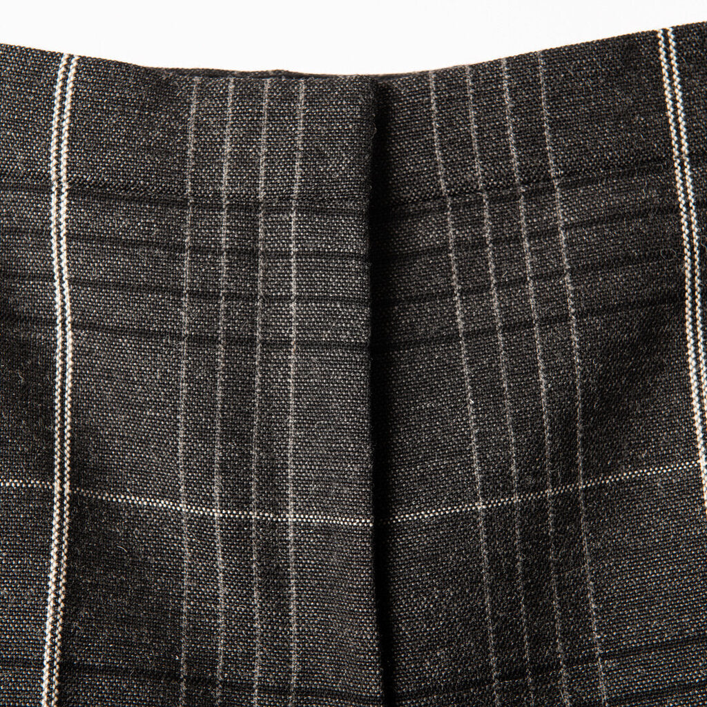 Dior Grey/White Check Wool Trousers