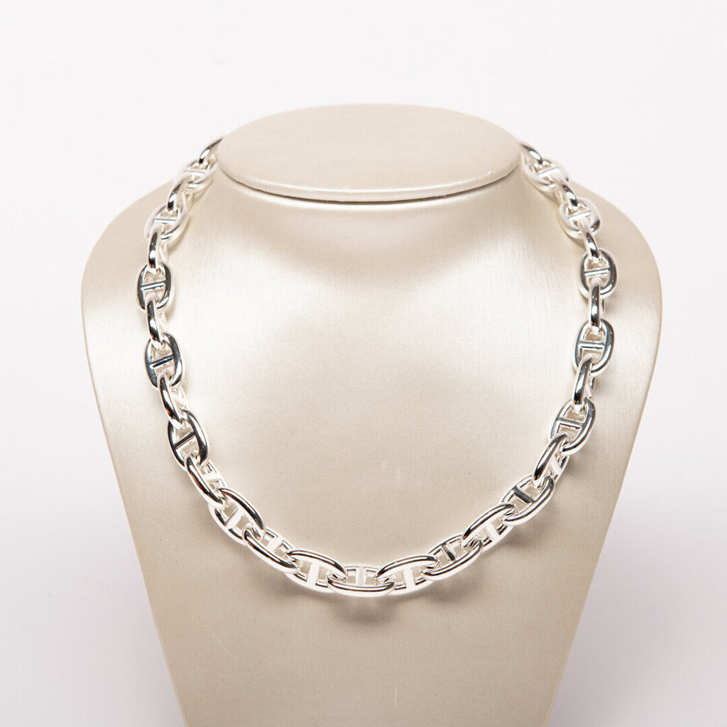 Hermes Silver Chaine d'ancre Necklace
