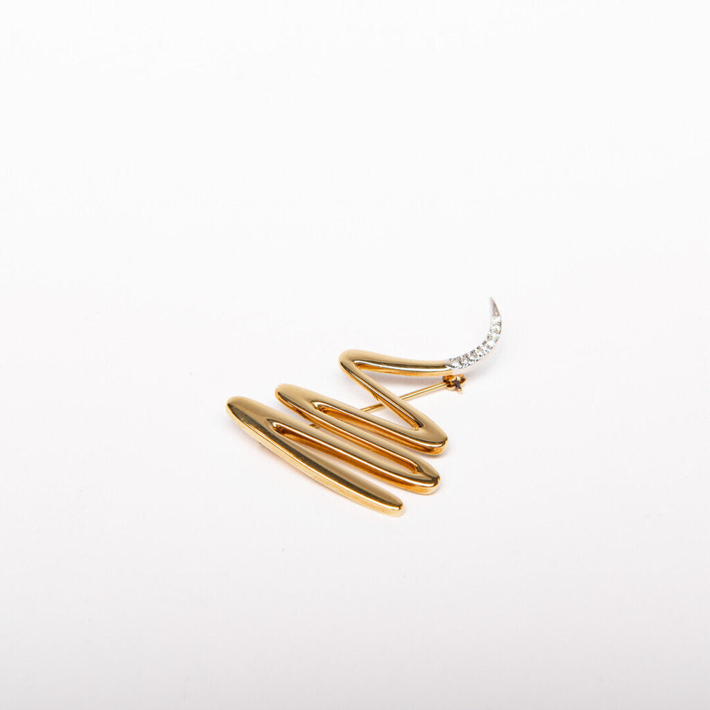 Tiffany & Co / Paloma Picasso Zig-Zag Squiggle Pin (1983)