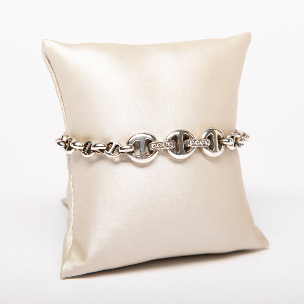 Hoorsenbuhs Sterling Silver & Diamond Chain Bracelet