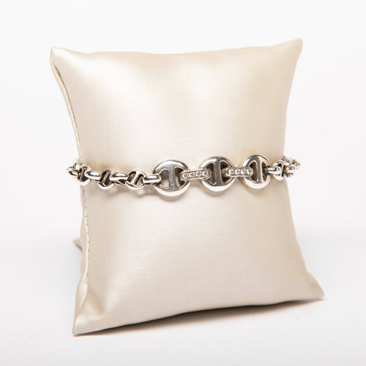 Hoorsenbuhs Sterling Silver & Diamond Chain Bracelet