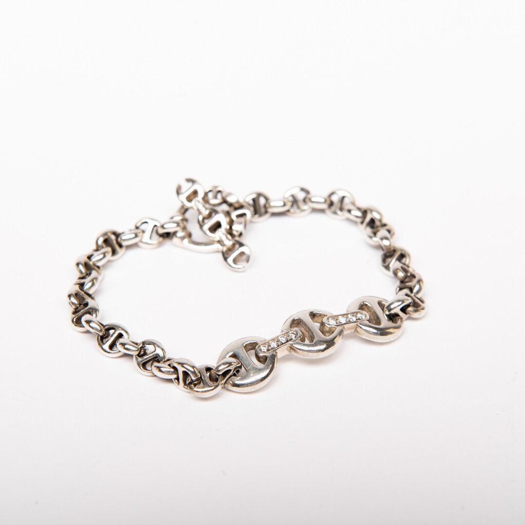 Hoorsenbuhs Sterling Silver & Diamond Chain Bracelet