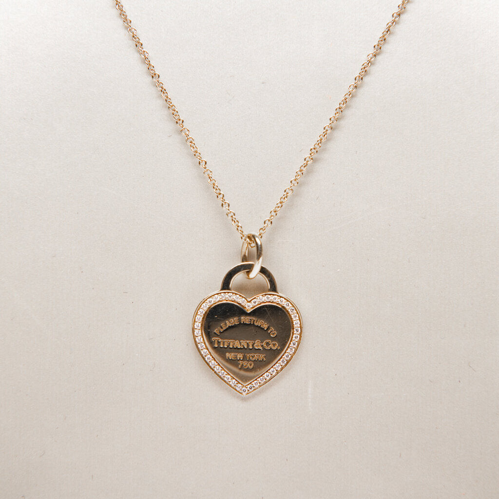 Tiffany & Co 18K Yellow Gold Tiffany "HEART" Pendant