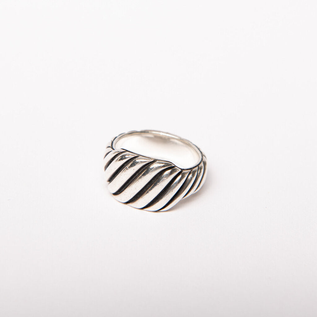 David Yurman Sterling Silver Tapered Cable Ring