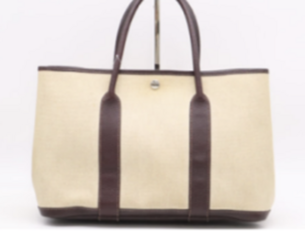 Tan & Brown Canvas Garden Party Tote