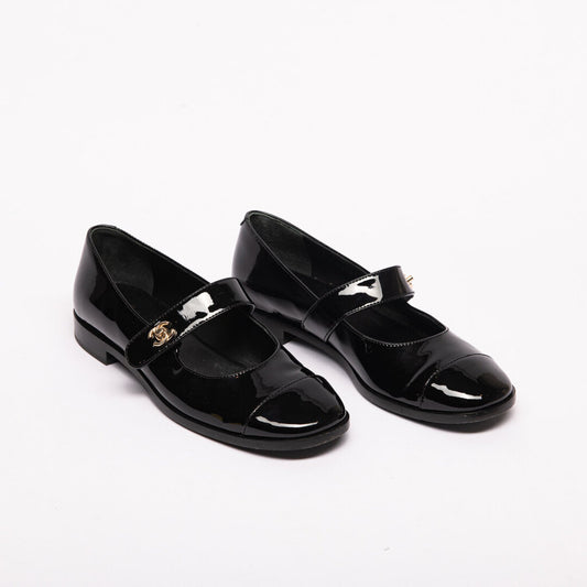 Chanel Black Patent Leather Mary Jane