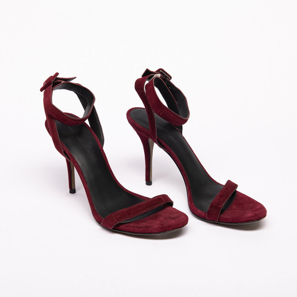 Alexander Wang Burgundy Suede Heels