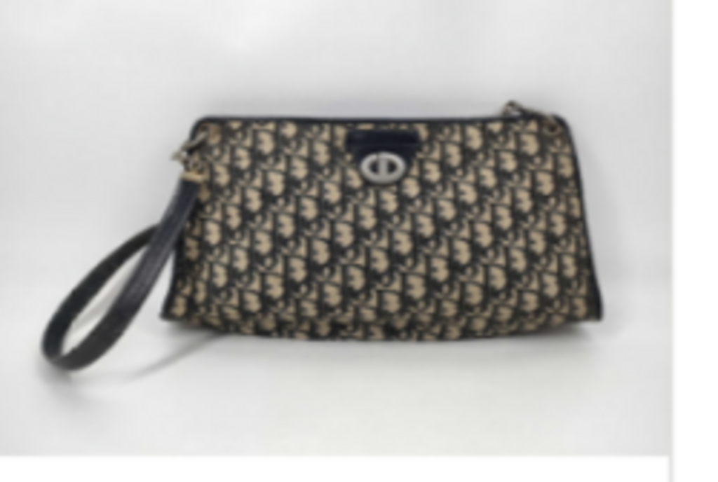 Navy Trotter Wristlet