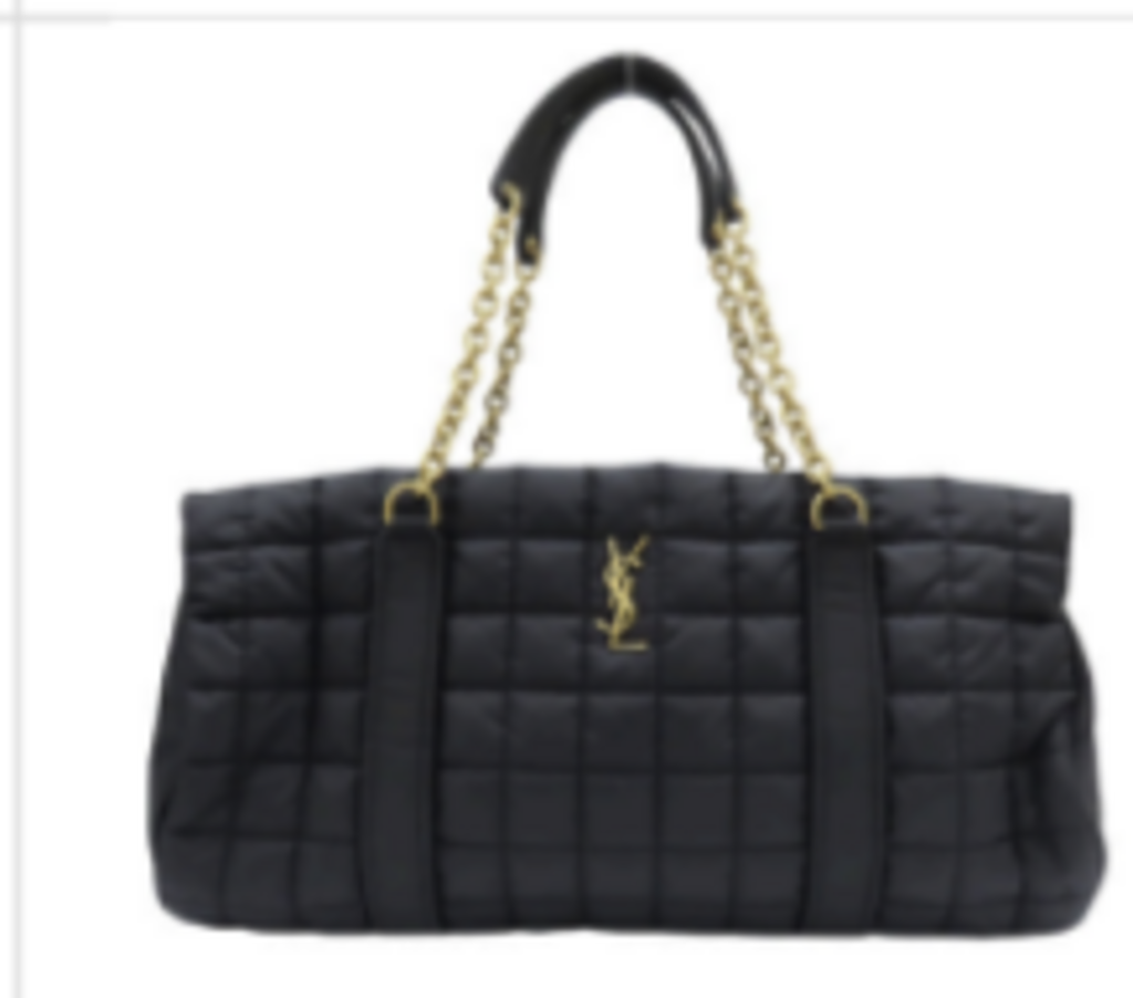 Black Quilted Gloria Tote