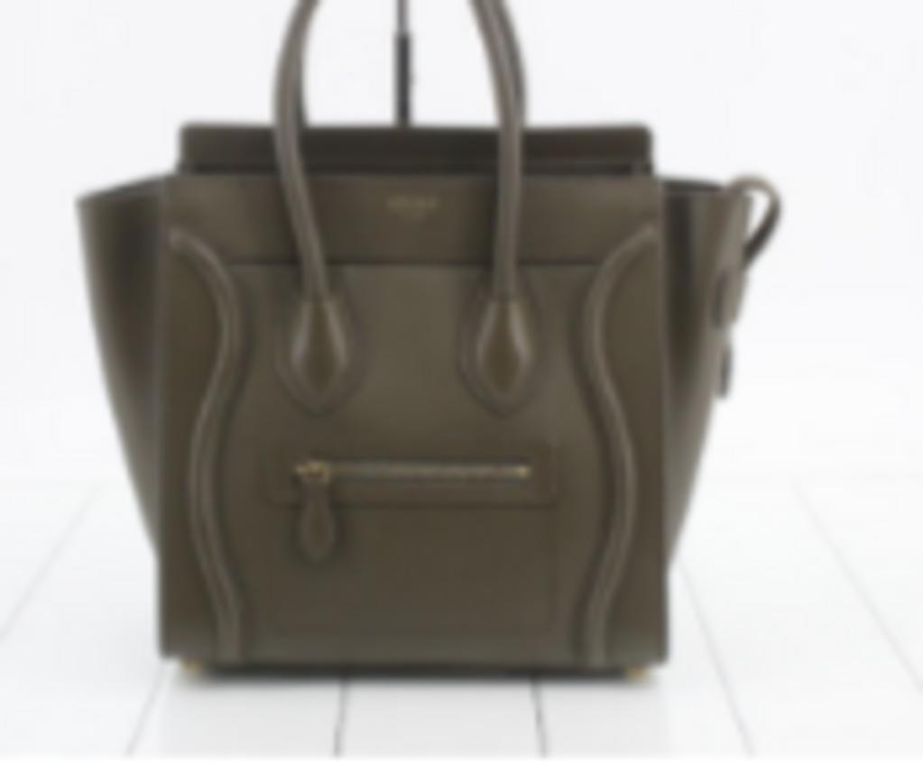 Olive Green Micro Luggage Tote