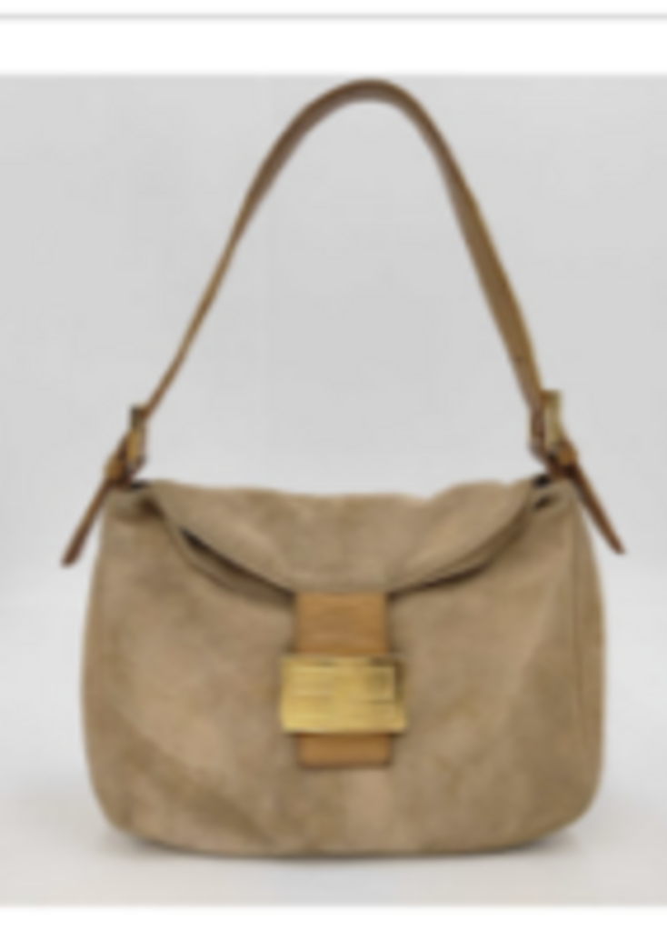 Tan Suede Mamma Baguette