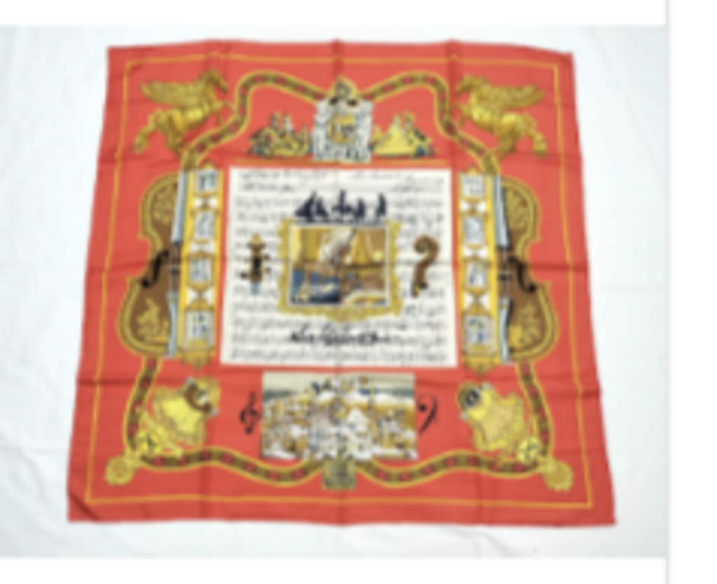 Orange & Yellow Silk Scarf
